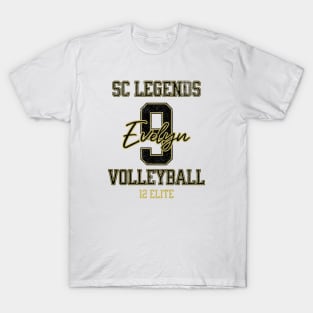 Evelyn #9 SC Legends (12 Elite) - White T-Shirt